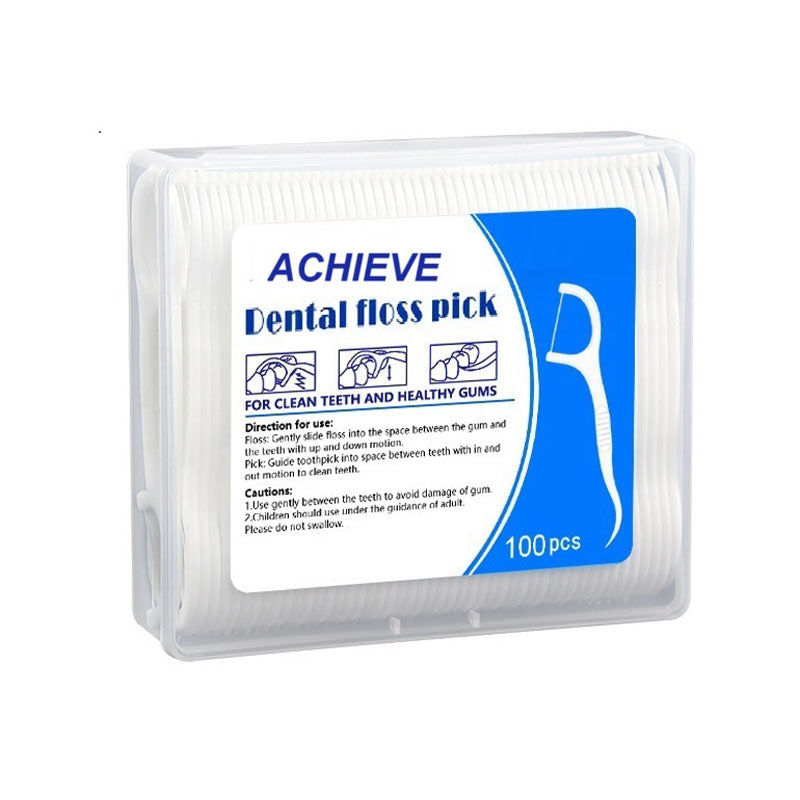 Custom Private Label Medicated Natural Mini Dental Floss handle Flosser Pick Container Pack