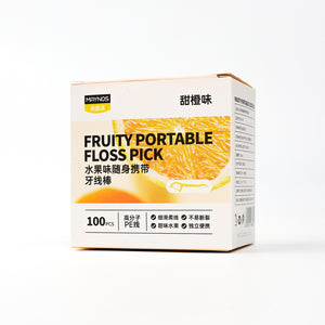Fruit-Flavored Portable Dental Floss Picks