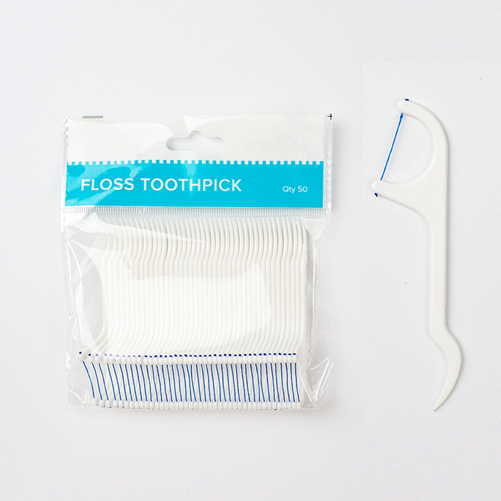 Two-color/Colored Thread Dental Floss Picks
