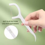 Custom Private Label Medicated Natural Mini Dental Floss handle Flosser Pick Container Pack