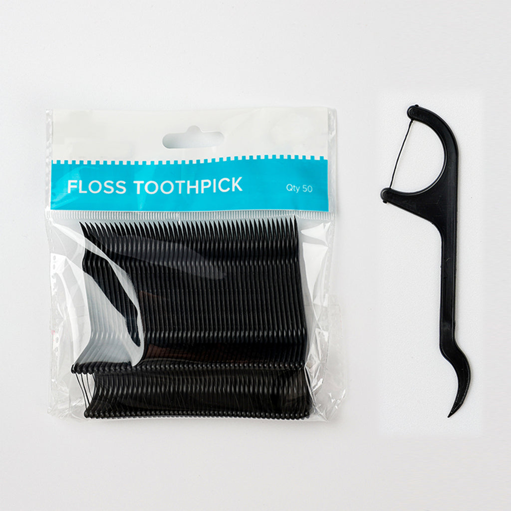 Two-color/Colored Thread Dental Floss Picks