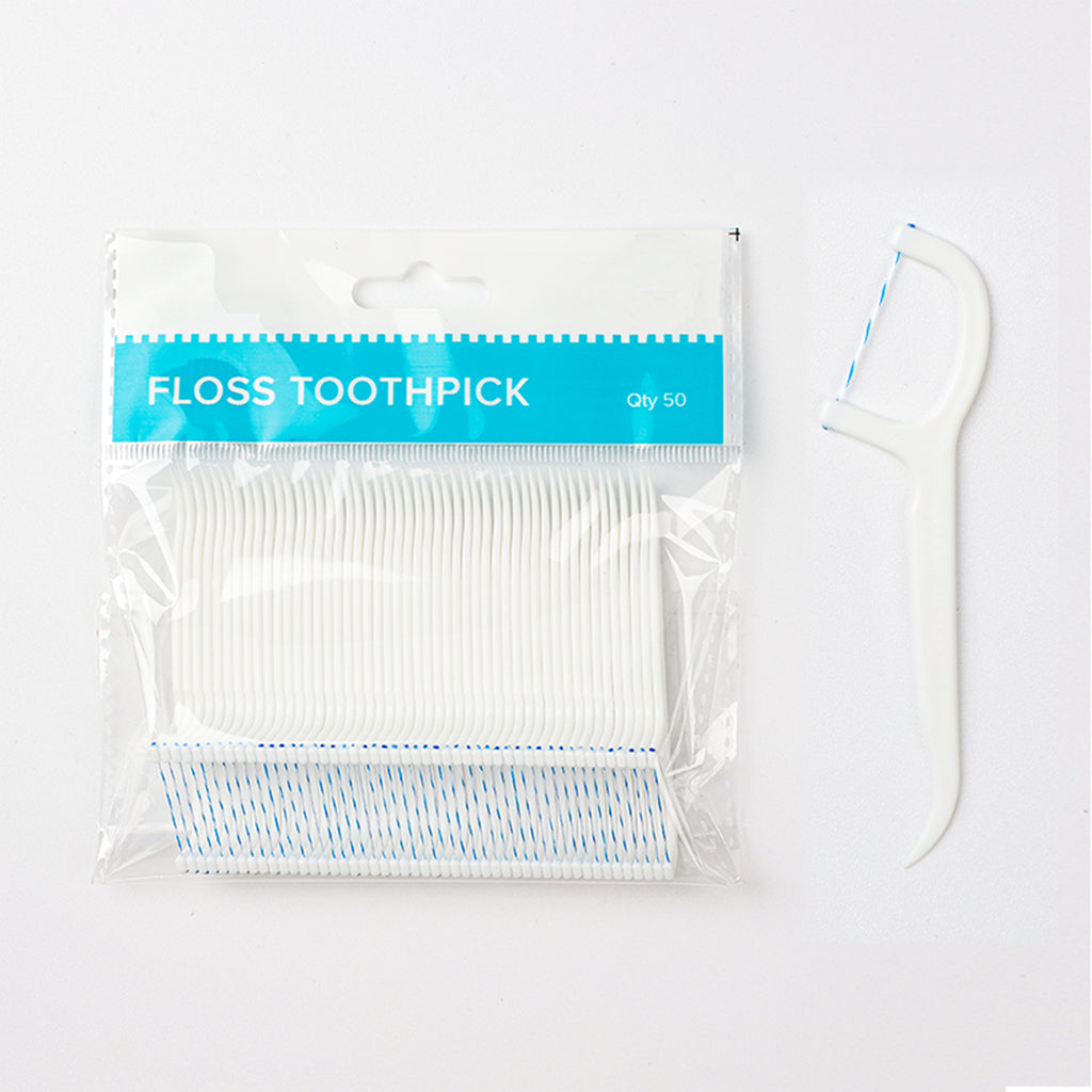 Two-color/Colored Thread Dental Floss Picks