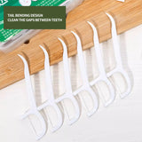 Custom Private Label Medicated Natural Mini Dental Floss handle Flosser Pick Container Pack