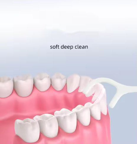 Polyester Fluffy Dental Floss Picks