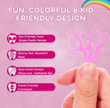 Flavored Floss Picks, 300 Count, Dental Floss Picks for Teeth with Fun Fruit Flavors, Flosser Picks for Adults and Children, | Bubble Gum Flavor