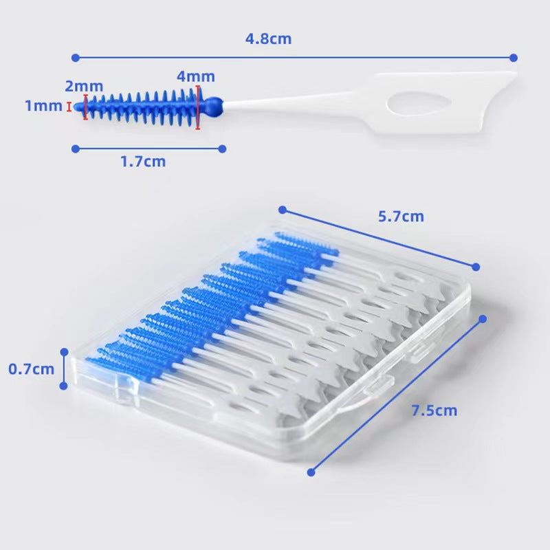 Silicone Interdental Brushes Super Soft Toothpicks Oral Tools Interdental Brush Dental Interdental Brush Toothpick