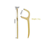 Bamboo-Wooden Dental Floss Picks