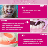 Flavored Floss Picks, 300 Count, Dental Floss Picks for Teeth with Fun Fruit Flavors, Flosser Picks for Adults and Children, | Bubble Gum Flavor