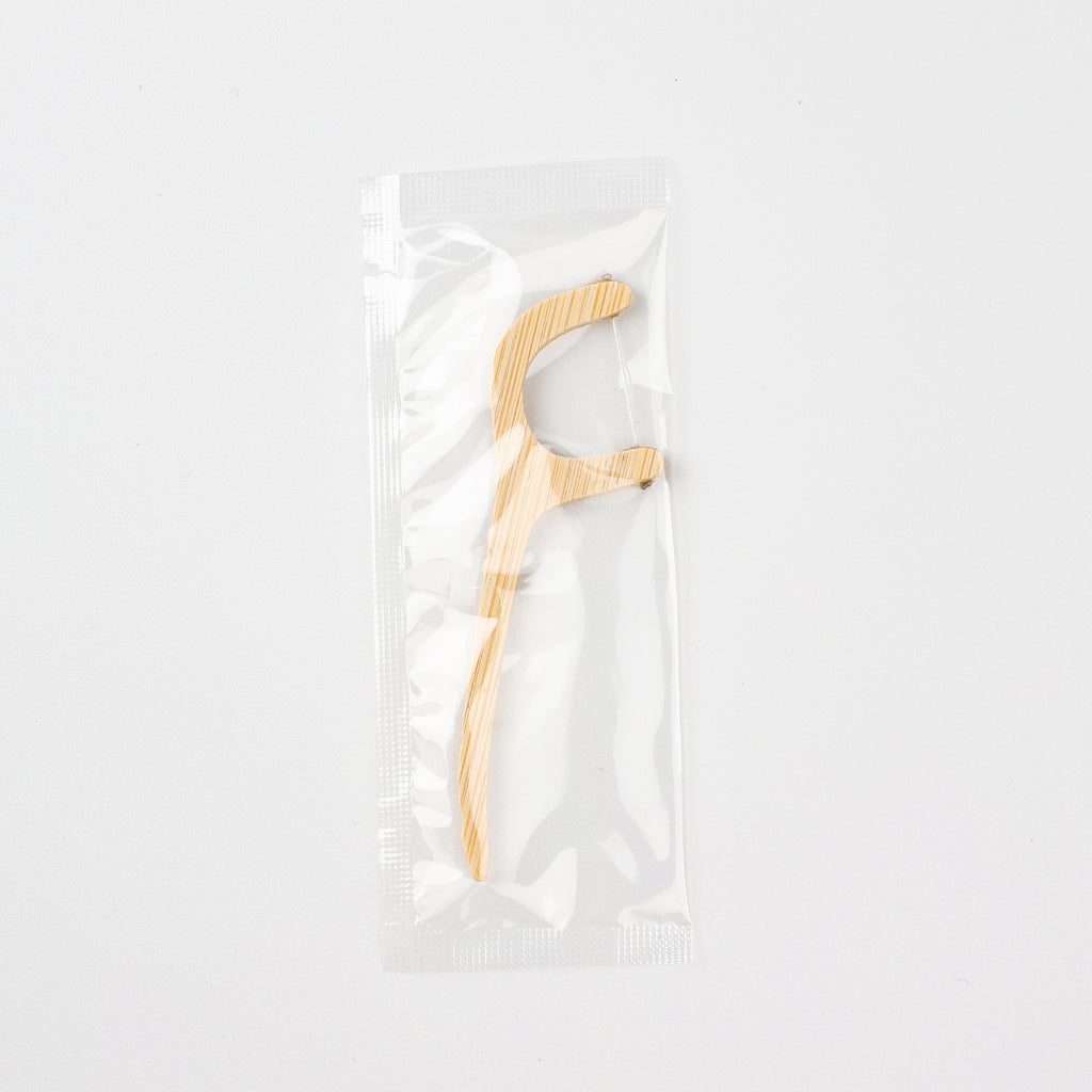 Bamboo-Wooden Dental Floss Picks