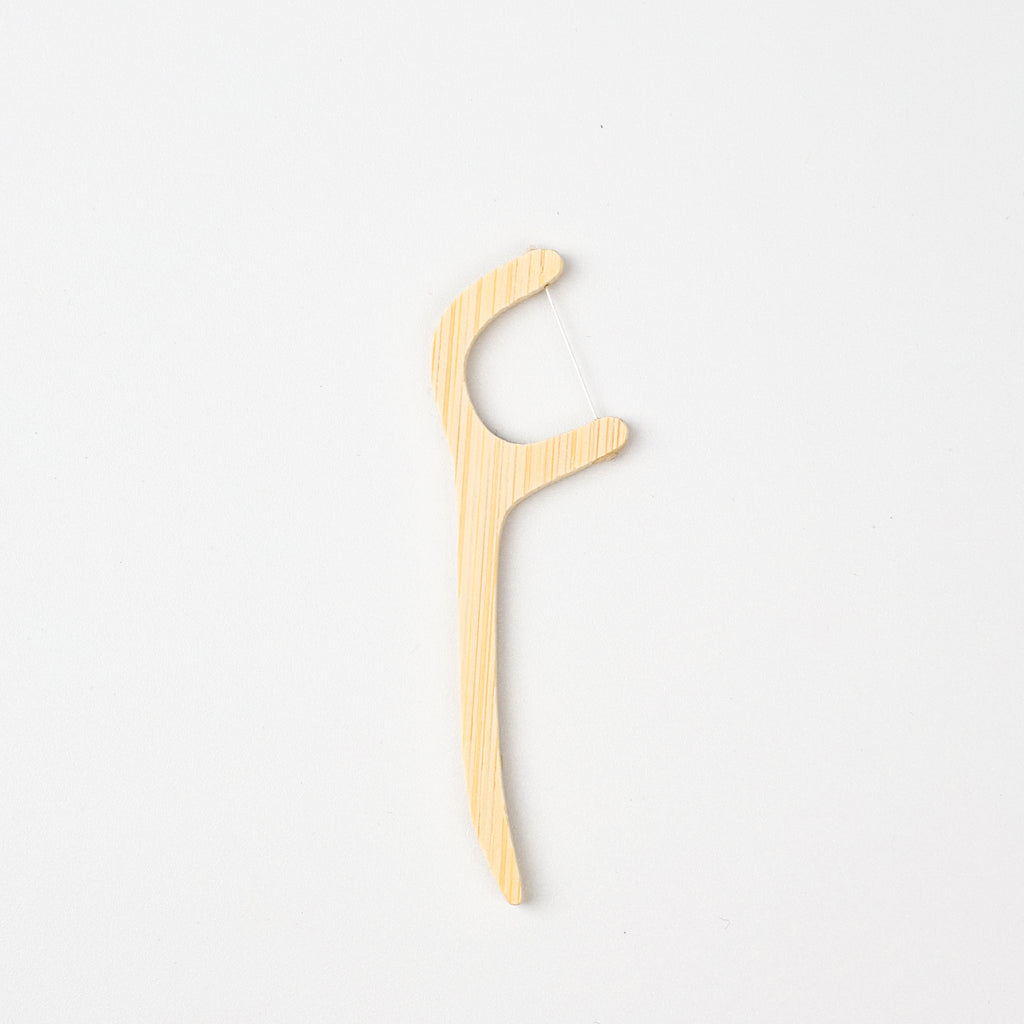 Bamboo-Wooden Dental Floss Picks