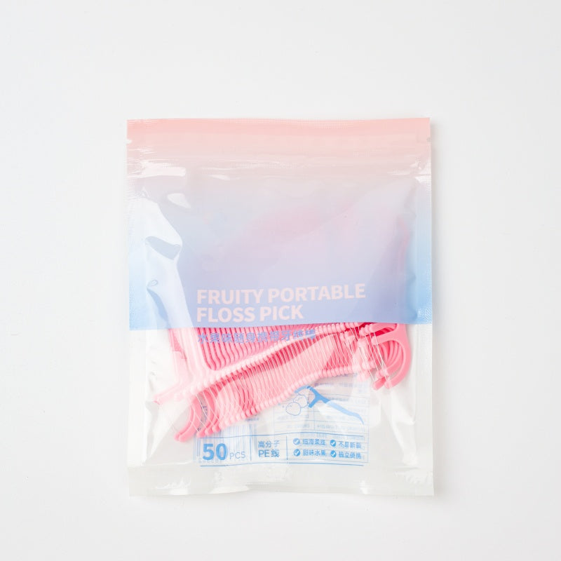 Fruit - Flavored Bagged Dental Floss Picks