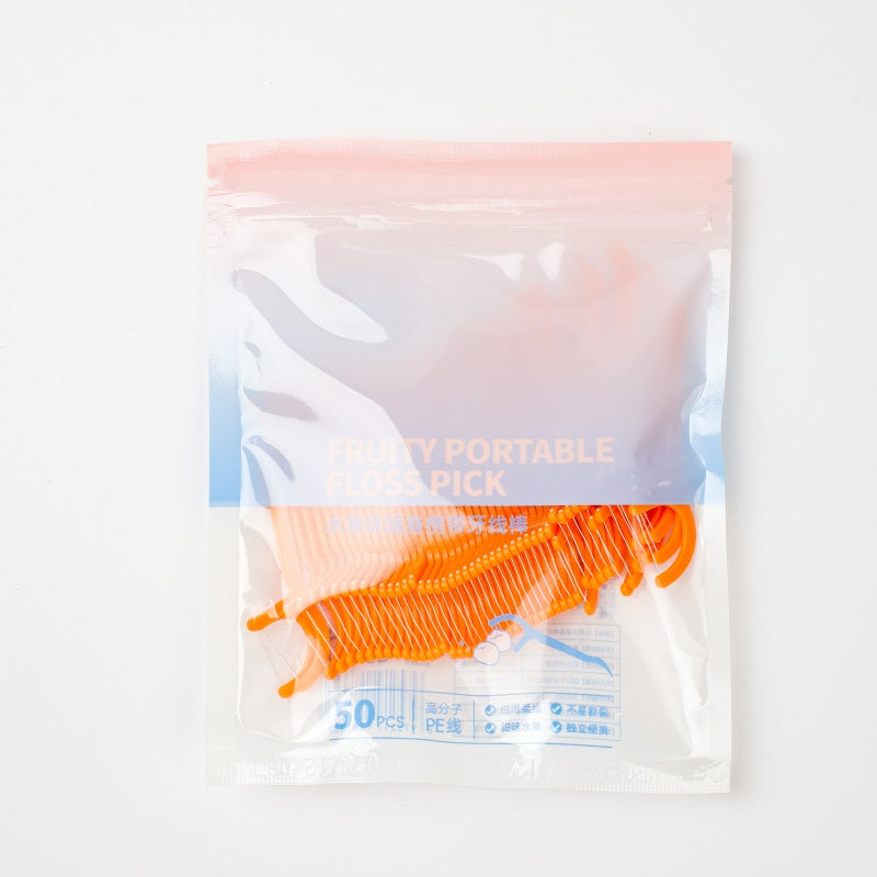 Fruit - Flavored Bagged Dental Floss Picks