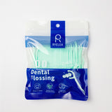 Single/Double Thread Dental floss pick - 100 picks in plastic bag