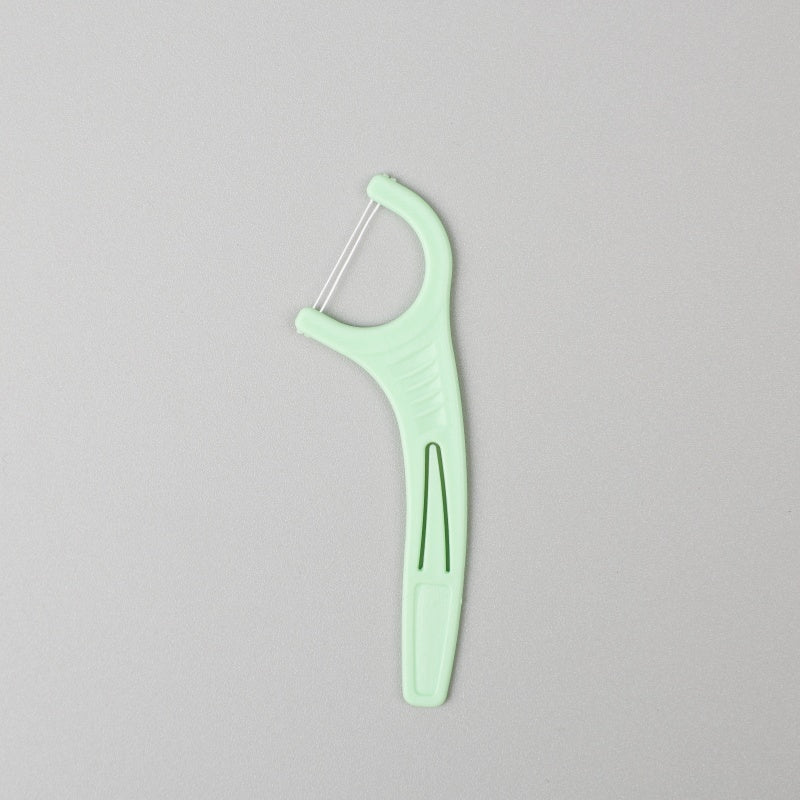 Double-Thread Clean Folding Floss Picks, Hidden Toothpick Head, Deep Cleaning Mint Flavor Dental Floss Picks