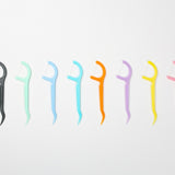 Custom Bulk Colored Plastic Toothpick Plackers Micro Mint Dental Floss Pick Stick for Teeth Cleaning