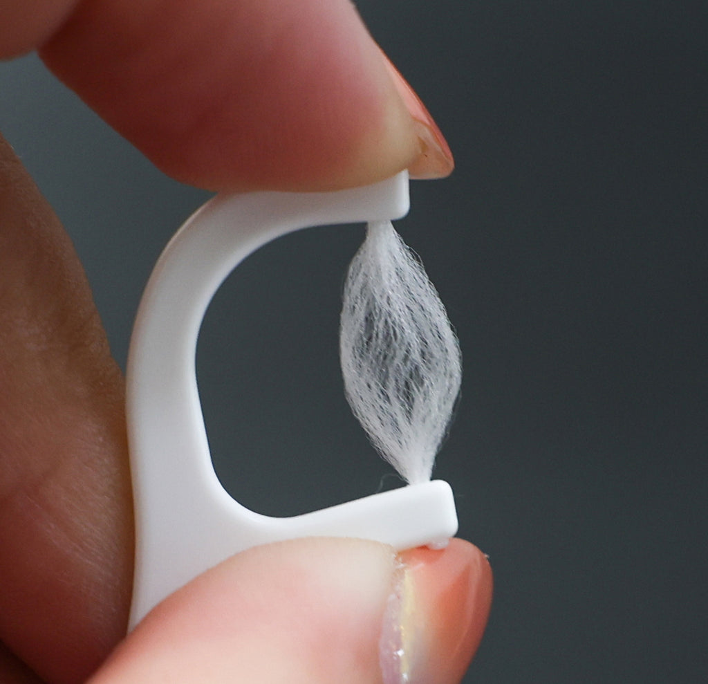 Single/Double Thread Dental floss pick - 100 picks in plastic bag