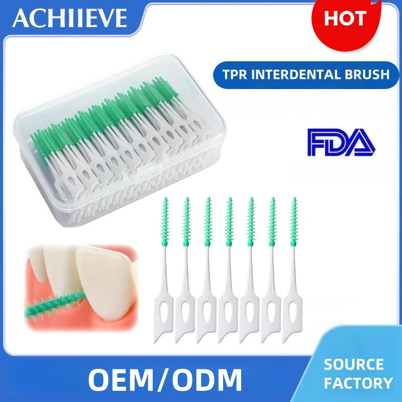 Silicone Interdental Brushes Super Soft Toothpicks Oral Tools Interdental Brush Dental Interdental Brush Toothpick