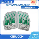 12 PCS Silicone Interdental Brush Dental Floss Nylon Bristle Interdental Brush for Teeth Cleaning No Reviews yet
