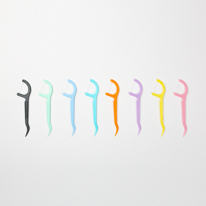 Custom Bulk Colored Plastic Toothpick Plackers Micro Mint Dental Floss Pick Stick for Teeth Cleaning