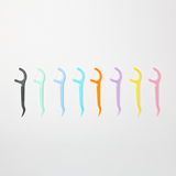 Custom Bulk Colored Plastic Toothpick Plackers Micro Mint Dental Floss Pick Stick for Teeth Cleaning