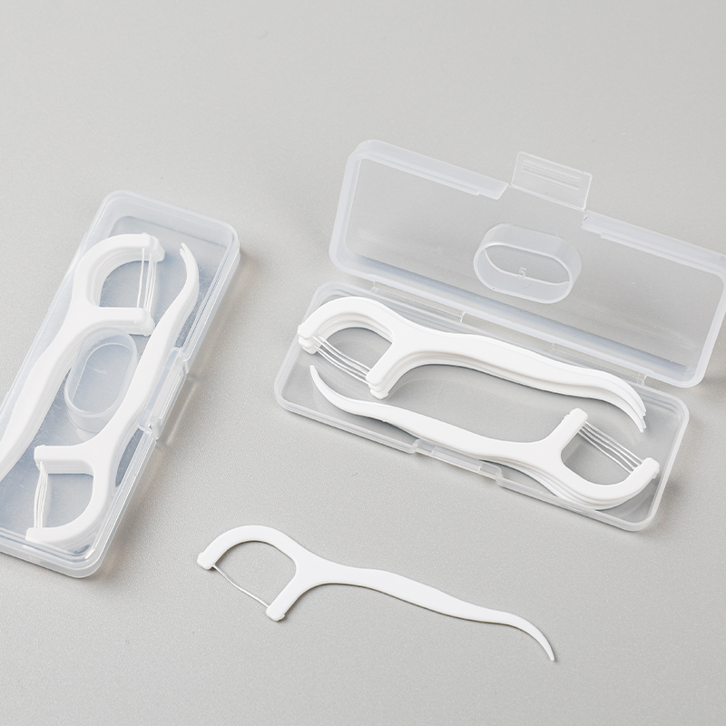 10pcs Portable Private Label Mint Flavored Container Flosser Dispenser Case Travel Dental Floss Pick Dispenser