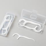 10pcs Portable Private Label Mint Flavored Container Flosser Dispenser Case Travel Dental Floss Pick Dispenser