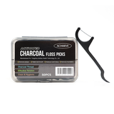 High Quality Straw Infused Active Carbon Bamboo Charcoal Floss with Mint Flavor Dental Floss Pick