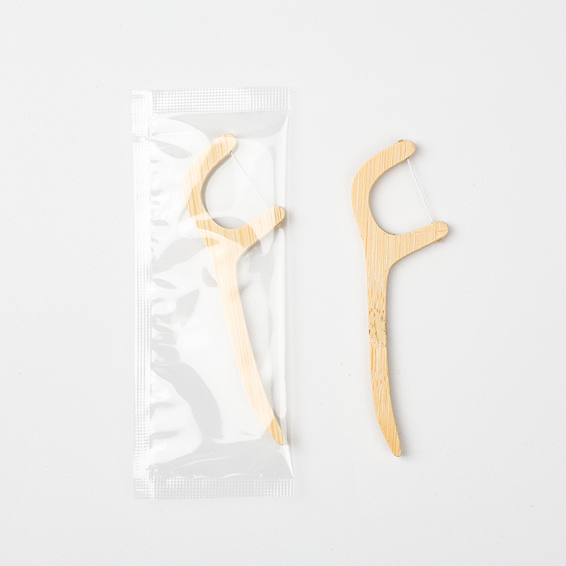 Bamboo-Wooden Dental Floss Picks