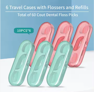 Dental Floss Picks Wholesale Factory 10pcs Mini Disposable Dental Antibacterial Floss Sticks Biodegradable Dental Floss Pick