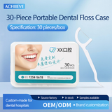 30-Piece Portable Dental Floss Case