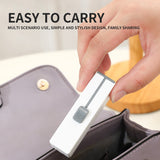 Portable refillable dental floss box, one click automatic dental floss stick box
