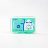 Custom Bulk Colored Plastic Toothpick Plackers Micro Mint Dental Floss Pick Stick for Teeth Cleaning