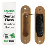 Biodegradable Whosale Factory Bamboo Charcoal Tube Container Eco Friendly  Roll Dental Floss
